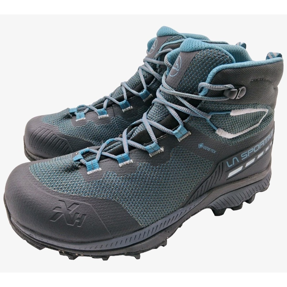La Sportiva Hiking Boots Womens Size 9.5 Blue TX Hike Mid GTX Gore Tex Vibram